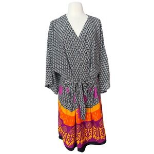 Sudara Punjammies Plus Size Lounge Robe Made in India Bohemian Hippie